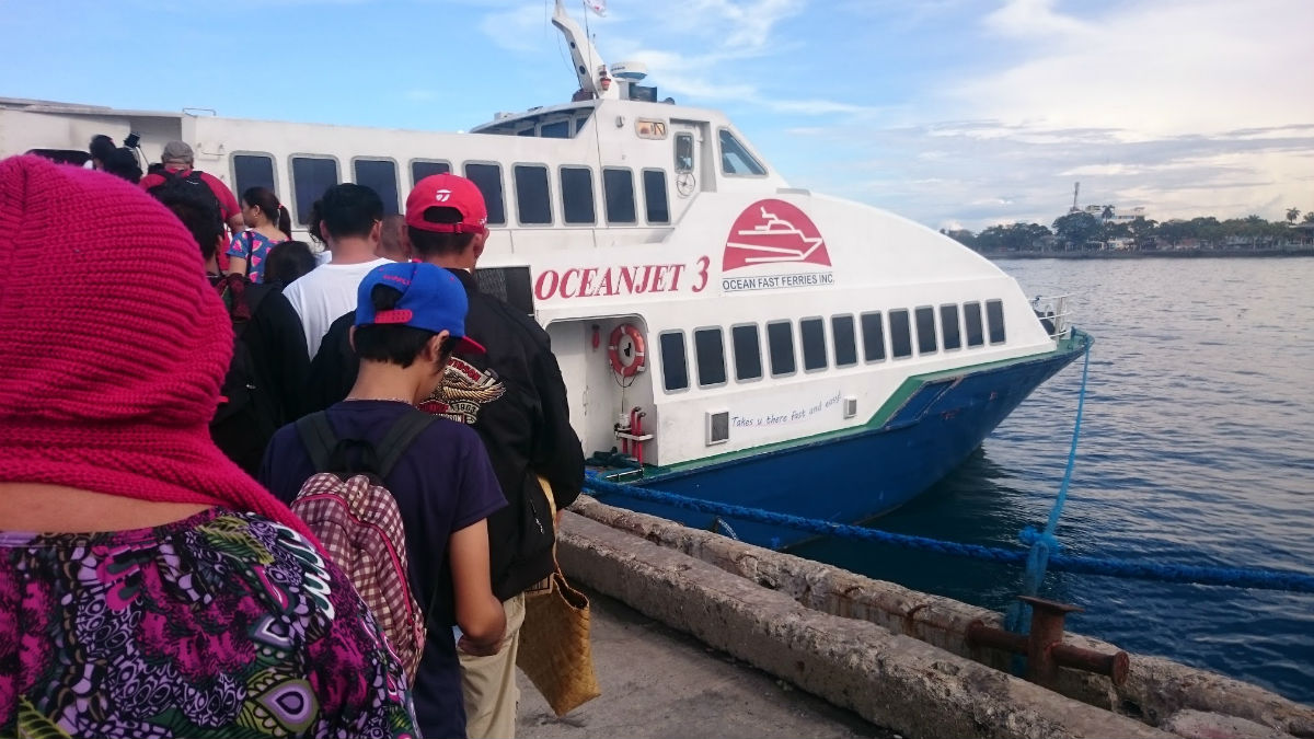 Boat to Tagbilaran, Bohol, Philippines